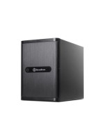 SilverStone NAS SST-DS380B, ohne Netzteil, Alu-Gehäuse schwarz, 211x285x366mm (BxHxT)