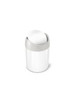 Simplehuman mini bin white, Edelstahl, 1.5L