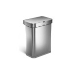 Simplehuman Poubelle à capteur 58 l, Argenté