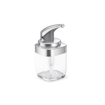 Simplehuman Distributeur de savon 444 ml, Argenté/Transparent Simplehuman Distributeur de savon 444 ml, Argenté/Transparent