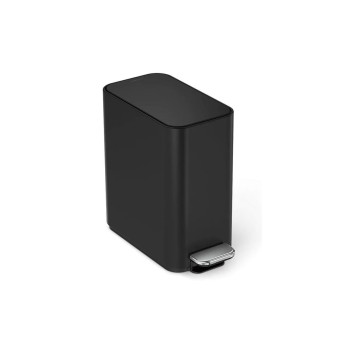 Simplehuman Treteimer, black  matt, 5 Liter, Edelstahl