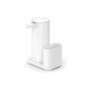 Simplehuman Dispenser a sensore con custodia 414 ml, blanc