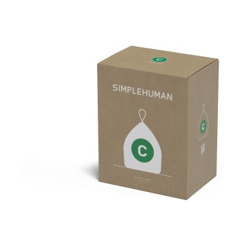 Simplehuman Müllbeutel for Abfalleimer, 10L, 5x20 Stück, Grösse B, gesamthaft 100 Stück