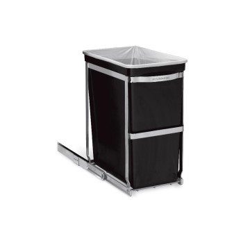 Simplehuman Schrank-Abfalleimer 30L, ausziehbar, Stahl