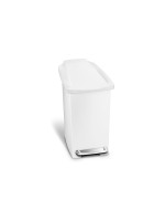 Simplehuman Treteimer, 10L, Kunststoff, white