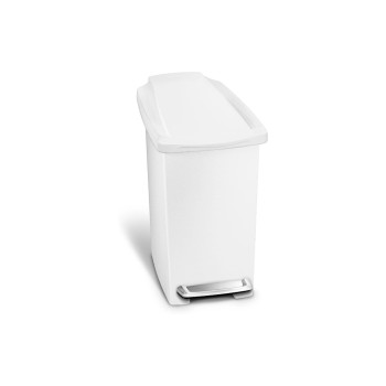 Simplehuman Treteimer, 10L, Kunststoff, white