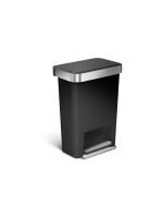 Simplehuman Treteimer, 45L, Kunststoff, black 