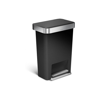 Simplehuman Treteimer, 45L, Kunststoff, black 