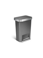 Simplehuman Treteimer, 45L, Kunststoff, grey
