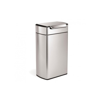 Simplehuman Sensorabfalleimer touch-bar, 40 Liter, rechteckig, fingerabdrucksicher