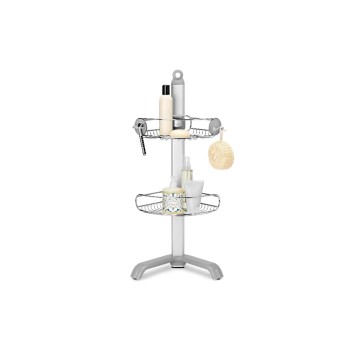 Simplehuman Eck-Duschcaddy, gebürsteter Edelstahl and Aluminium