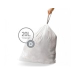 Simplehuman Müllbeutel für Abfalleimer, Code D, Pack mit 20