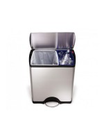 Simplehuman Bacs de recyclage CW1830 46 litres, argent
