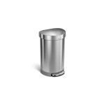 Simplehuman halbrunder Treteimer 45L, FAS gebürsteter Edelstahl