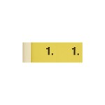 Simplex Fiche de bloc-notes Blocs vestiaires 1-100, 100 pièces, jaune