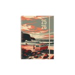 Simplex Schüleragenda Emotions weekly A6, 1 Woche auf 2 Seiten, 17 Mt., Wave