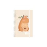 Simplex Schüleragenda Emotions weekly A7, 1 Woche auf 2 Seiten, 17 Mt., Capybara
