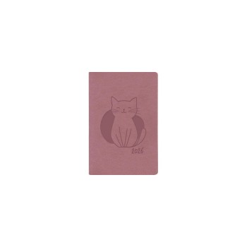 Simplex Agenda hebdomadaire Ladytimer Cat 75 x 11,2 cm, 2026, rose sombre Simplex Agenda hebdomadaire Ladytimer Cat 75 x 11,2 cm, 2026, rose sombre