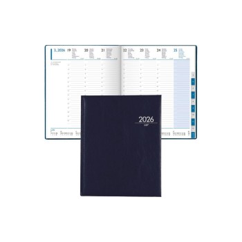 Simplex Managertimer 2026, dunkelblau, 208 x 258 mm, 1 W/2, Spalteneinteilung Simplex Managertimer 2026, dunkelblau, 208 x 258 mm, 1 W/2, Spalteneinteilung