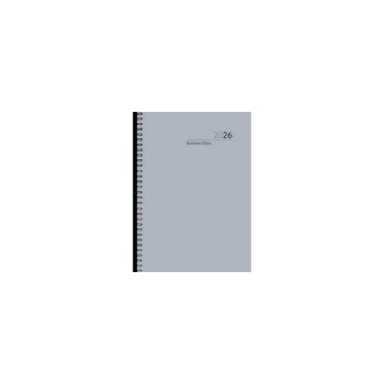 Simplex Agenda hebdomadaire Wire-O 16.9 x 24 cm, 2026, Gris argenté Simplex Agenda hebdomadaire Wire-O 16.9 x 24 cm, 2026, Gris argenté