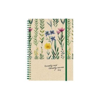 Simplex Schüleragenda Graspapier weekly A6, 1 Woche auf 2 pages, 12 Mt. Flowers Simplex Schüleragenda Graspapier weekly A6, 1 Woche auf 2 pages, 12 Mt. Flowers