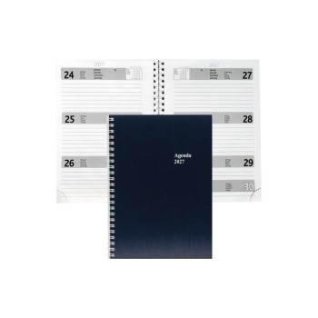Simplex Agenda commercial 2027 1 W/2S, A5, bleu Simplex Agenda commercial 2027 1 W/2S, A5, bleu