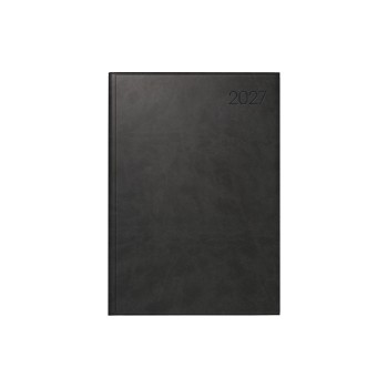 Simplex Wochenagenda Roma 56 Z 2027, 1 Woche/2 Seiten, 170x240mm, schwarz