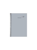 Simplex Agenda hebdomadaire 2027 1W/2S, 169 x 240 mm, gris argenté