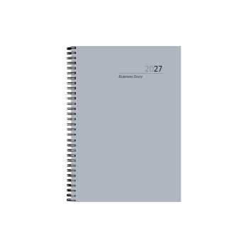 SIMPLEX Wochenagenda 2027, silber-grau, 169 x 240 mm,1W/2S