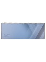 Simplex Pultkalender Colors 2027, blue, 1 Woche/2 pages, 290x105mm