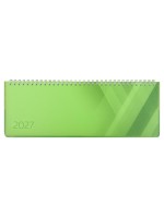 Simplex Calendriers de table Couleurs 2027 1 W/2 S, 290 x 105 mm, vert