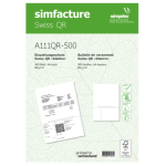 SIMFACTURE - SWISS QR - Payment slip - box of 500 sheets - 90g/m2