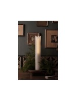 Sirius Bougie LED Calendrier de l'Avent Sara, Ø 5 x 29 cm, Or/Blanc