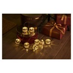 Sirius LED-Lichterkette Elly Trommel, Gold, L:1.50m+30cm, 8 LEDs, Ø4.5cm, exkl.2xAA