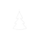 Sirius LED Stern Liva Tannebaum, Weiss, 80 LED, H:70cm + 3m, exkl. 2xAAA Batt.