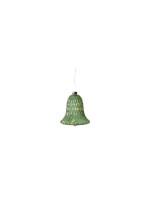 Sirius LED Weihnachtskugel Luna Glocke, Grün, 5 LEDs, 10x9 cm (HxD),exkl. 1xAAA Bat