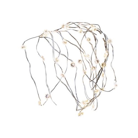 Sirius Guirlande lumineuse à LED Angel Hair Silke 3.9 m Fleur d'argent