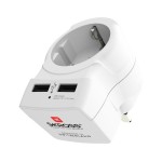 SKROSS Reiseadapter Europe to UK, with 2x USB Ladegerät