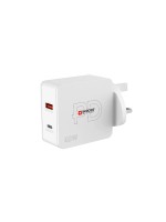 SKROSS Netzteil Multipower 2 Pro+, UK, USB-C / USB-A, Weiss