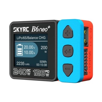 SkyRC B6neo+ Ladegerät blau/rot, LiPo 1-6s 10A 200W