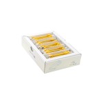 SLIM Patchkabel: 10cm, gelb, 50-Pack, Cat.6A, U/FTP, LSOH, Klinke nicht brechbar