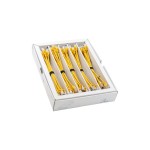 SLIM Câble patch slim RJ-45, Cat 6A, U/FTP, 0.25 m, Jaune, 50-Pack
