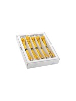 SLIM Câble patch slim RJ-45, Cat 6A, U/FTP, 0.25 m, Jaune, 50-Pack