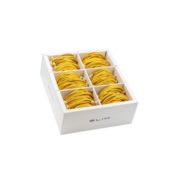 SLIM patch cable: 3m, yellow, 36-Pack, Cat.6A, U/FTP, LSOH, Klinke nicht brechbar SLIM patch cable: 3m, yellow, 36-Pack, Cat.6A, U/FTP, LSOH, Klinke nicht brechbar
