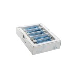SLIM Câble patch slim RJ-45, Cat 6A, U/FTP, 0.1 m, Bleu, 50-Pack