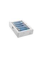 SLIM Câble patch slim RJ-45, Cat 6A, U/FTP, 0.1 m, Bleu, 50-Pack