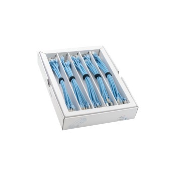 SLIM patch cable: 25cm, blue, 50-Pack, Cat.6A, U/FTP, LSOH, Klinke nicht brechbar SLIM patch cable: 25cm, blue, 50-Pack, Cat.6A, U/FTP, LSOH, Klinke nicht brechbar
