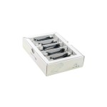 SLIM Câble patch slim RJ-45, Cat 6A, U/FTP, 0.1 m, Noir, 50-Pack