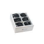 SLIM patch cable: 50cm, black , 90-Pack, Cat.6A, U/FTP, LSOH, Klinke nicht brechbar