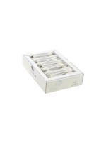 SLIM Patchkabel: 10cm, weiss, 50-Pack, Cat.6A, U/FTP, LSOH, Klinke nicht brechbar